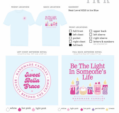 Sweet Bella Grace Next Level Tshirt