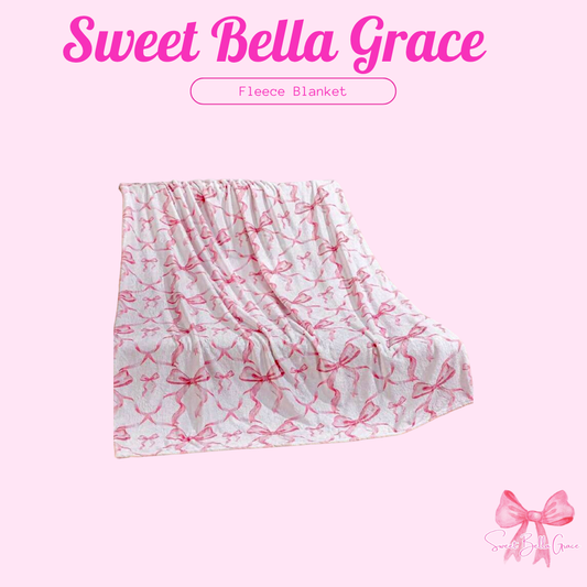 Sweet Bella Grace Fleece Blanket – 39" x 59"